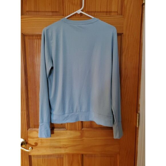 Lukka Lux Womens Shirt Sz M Tee Mint Green Long Sleeve Top Blouse T-shirt - Picture 5 of 5